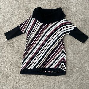 White House Black Market Multicolor Striped Sweater